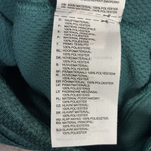 Adidas Hoodie Men's Medium Green ClimaWarm Pullover Sweatshirt Kangaroo Pocket - Picture 9 of 10